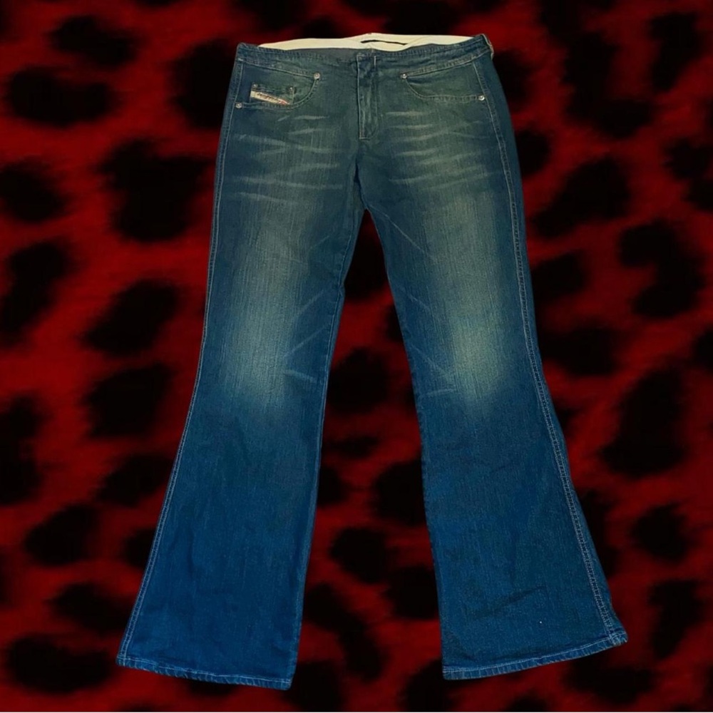 Y2k diesel low rise flare jeans